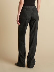 Wool Pinstripe Tailored Trouser - Marina Moscone