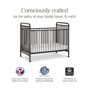 Abigail 3-in-1 Convertible Crib in Vintage Iron