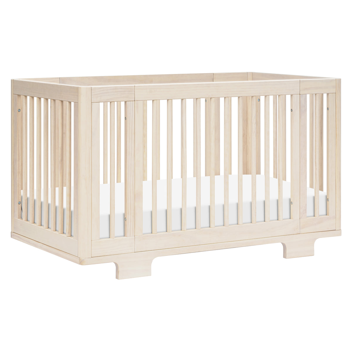 Yuzu 8-in-1 Convertible Crib with All-Stages Conversion Kits in Washed Natural