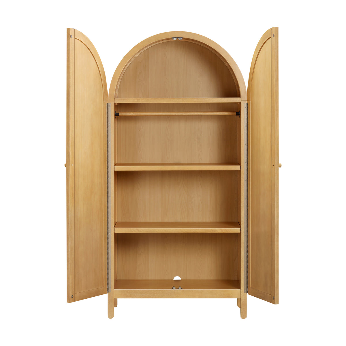 Bondi Cane Assembled Armoire in Honey