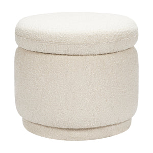 Enoki Storage Ottoman in Boucle in Ivory Boucle
