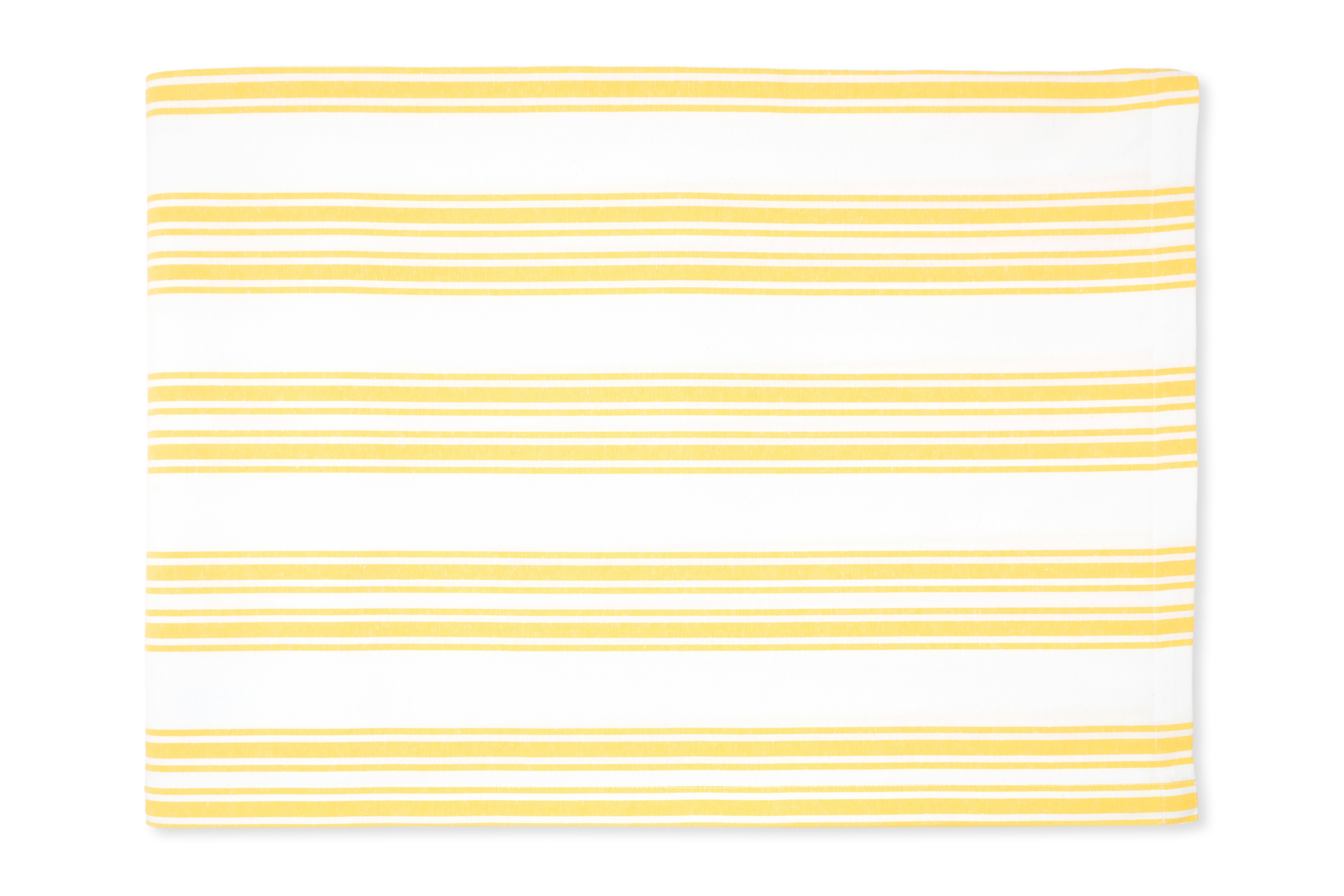 Yellow Stripe Cotton Tablecloth