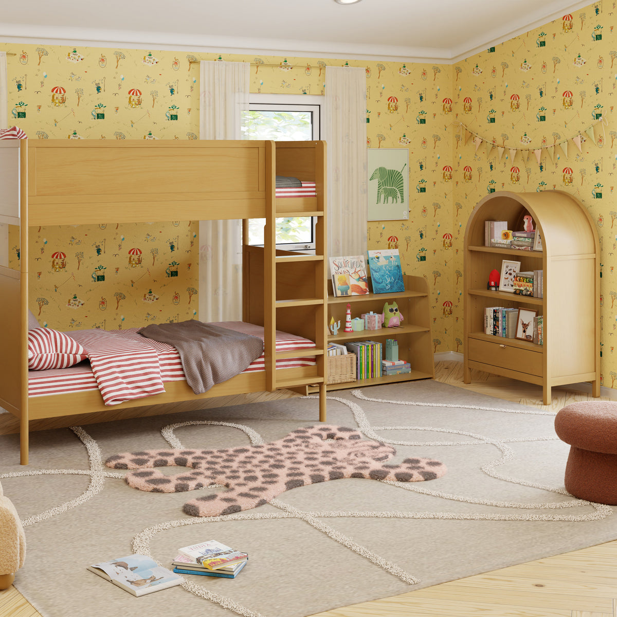 Bondi Assembled Bookcase in Honey