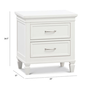 Darlington Assembled Nightstand in Warm White