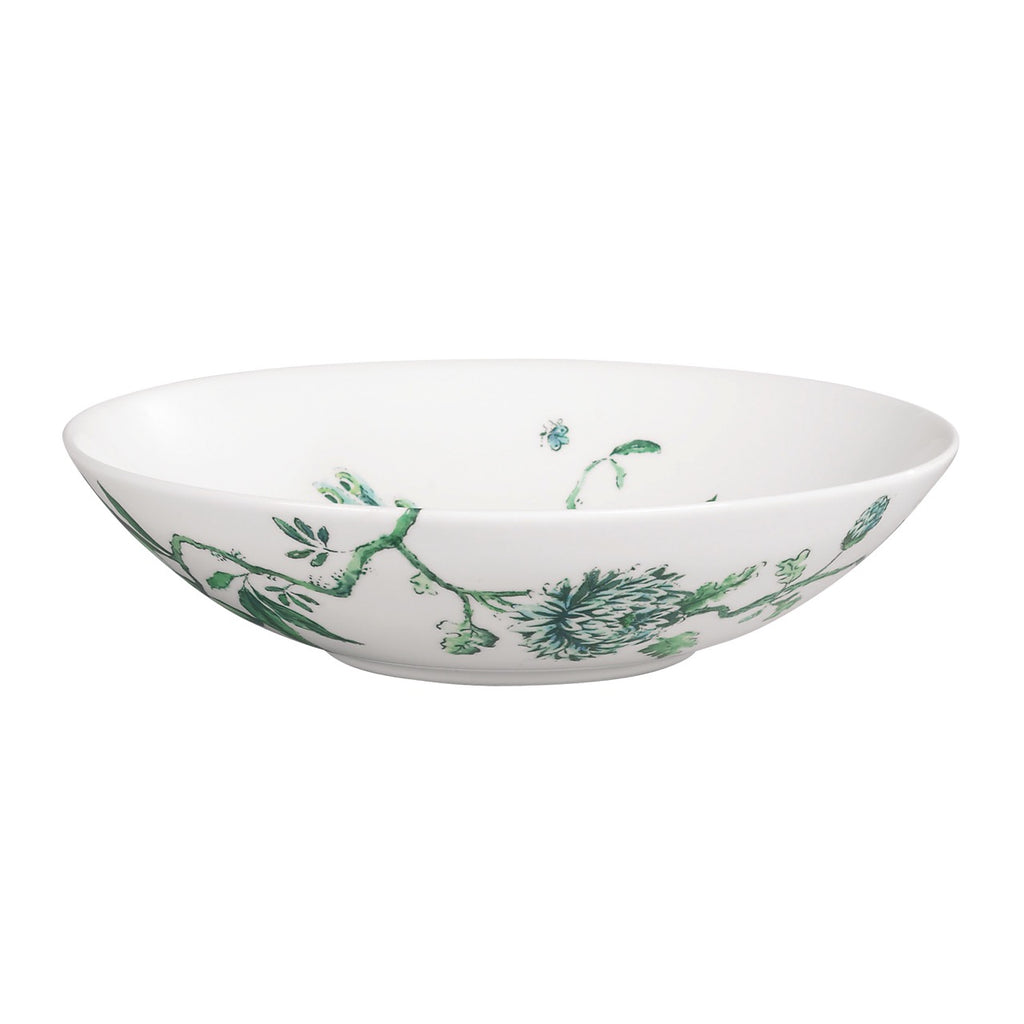 Chinoiserie White Soup Plate 9"
