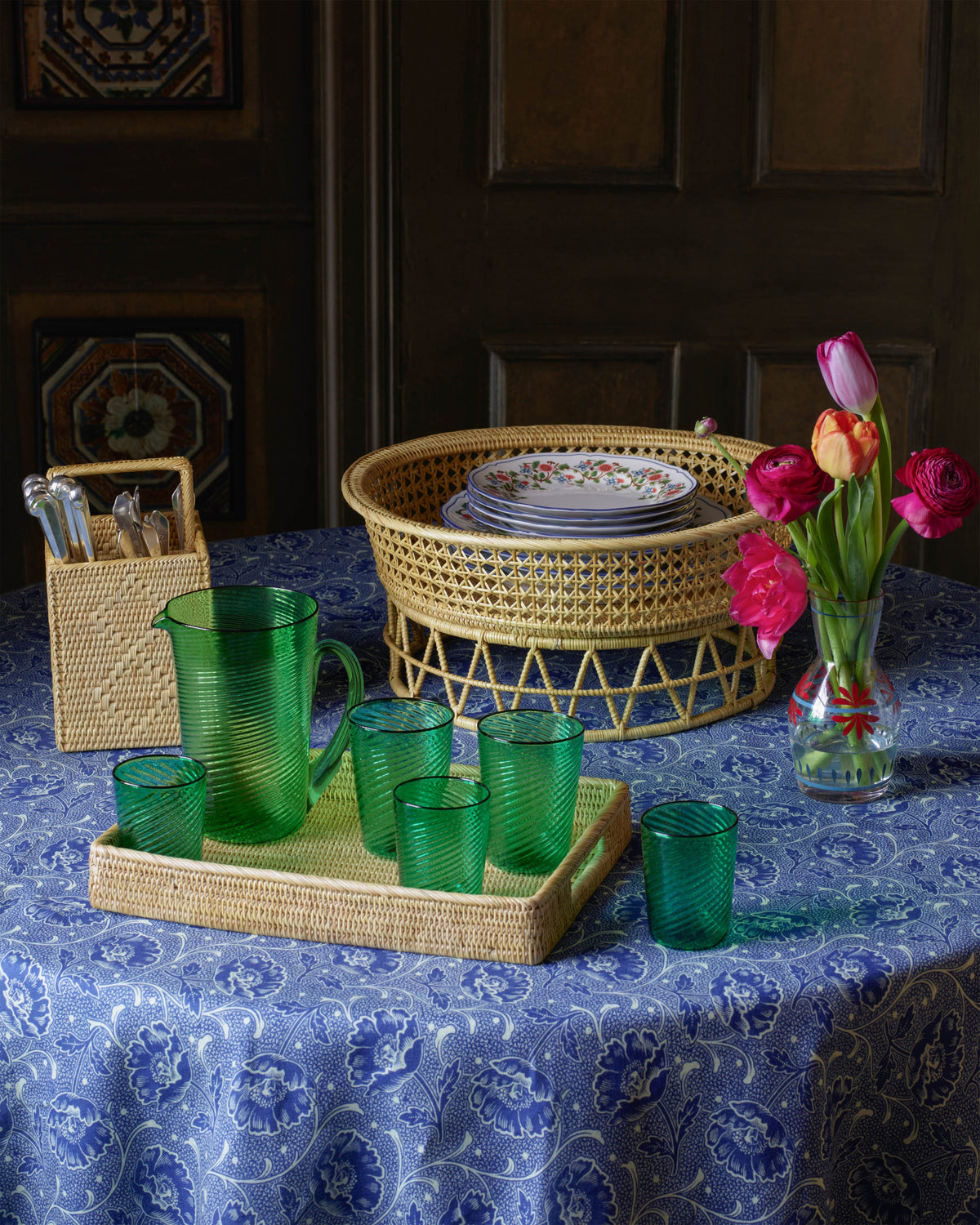 Venezia Wine Glass, Green