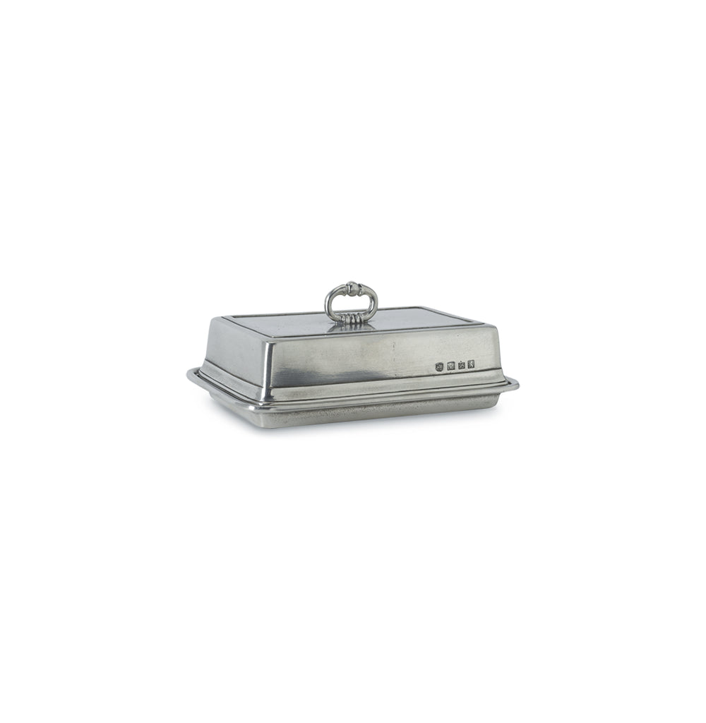 Double Butter Dish with Cover