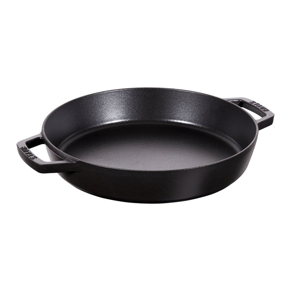 staub cast iron baby wok grey