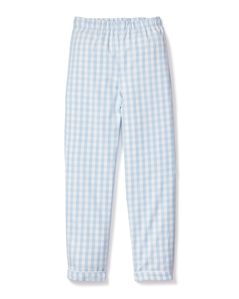 Children’s Light Blue Gingham Pajama Pants