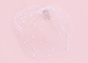 Bardot Pearl Birdcage Veil
