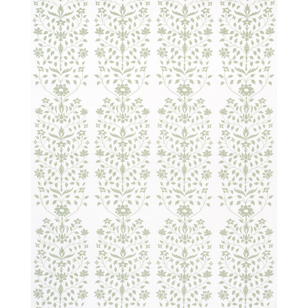 Jaipur Mughal Flower Fabric in Green