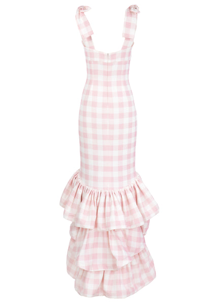 Lodispotto pink gingham offers dress