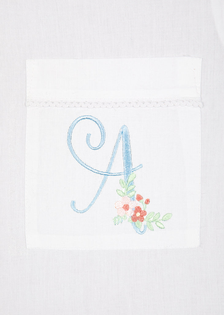 Christine White Cotton Long Sleeve Pajama Set