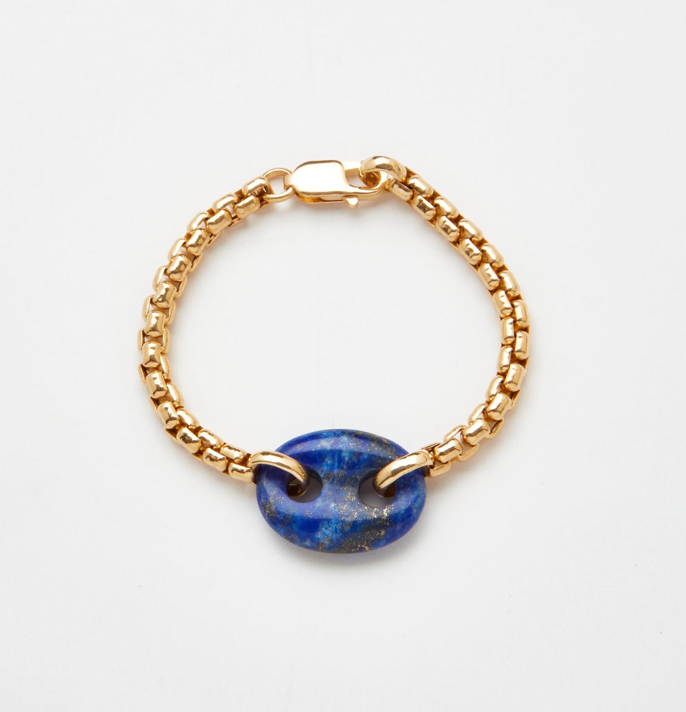 Single Stone Mariner Link Bracelet