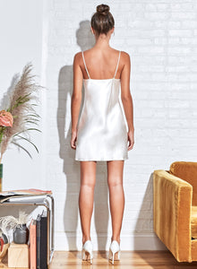 Short Cowl Neck Slip in Ivory