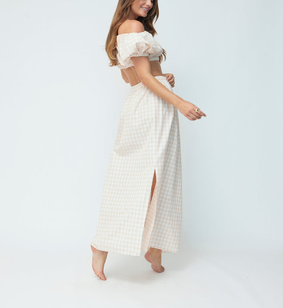 The Stella Set in Blush Gingham