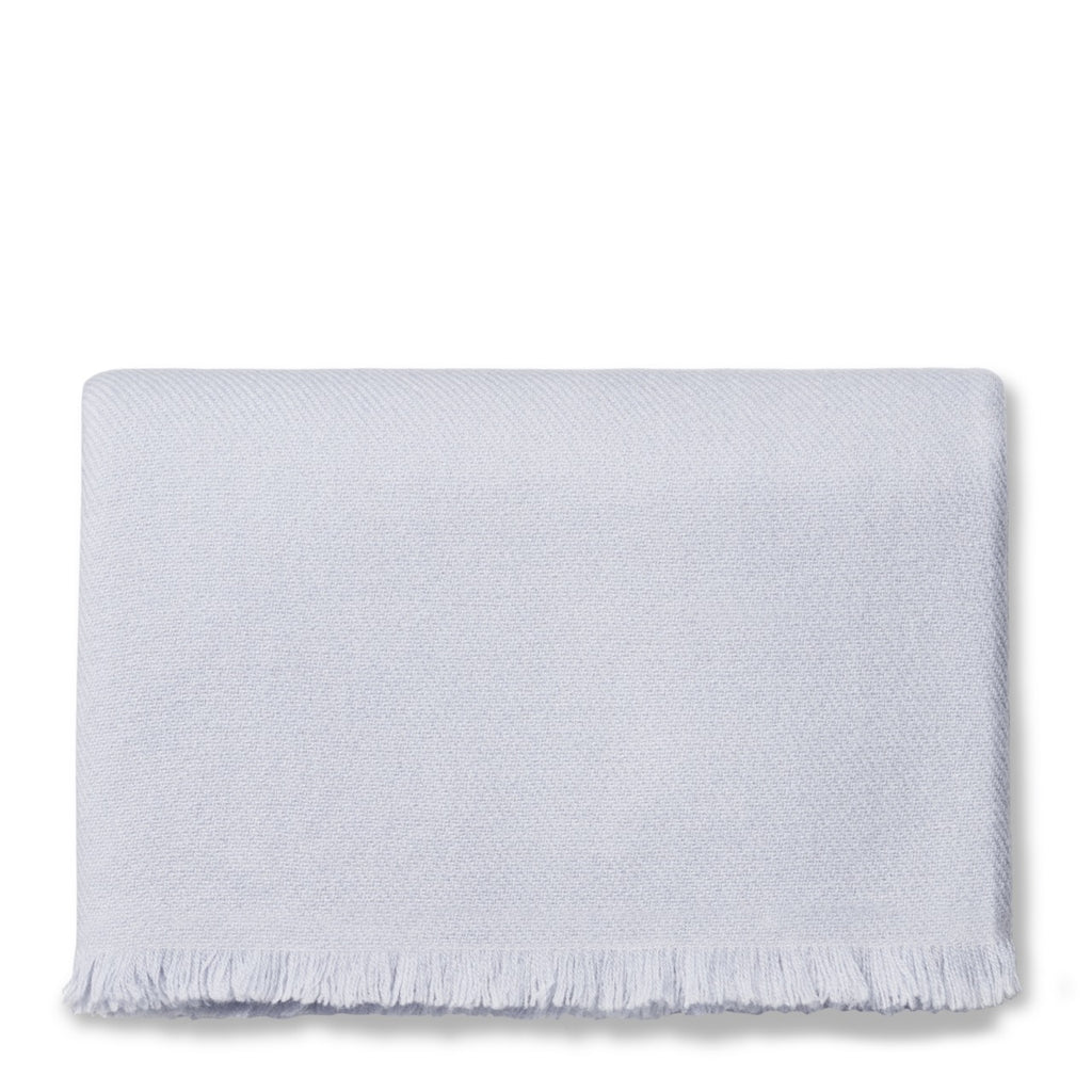 Noe Cashmere Throw in Artic Blue