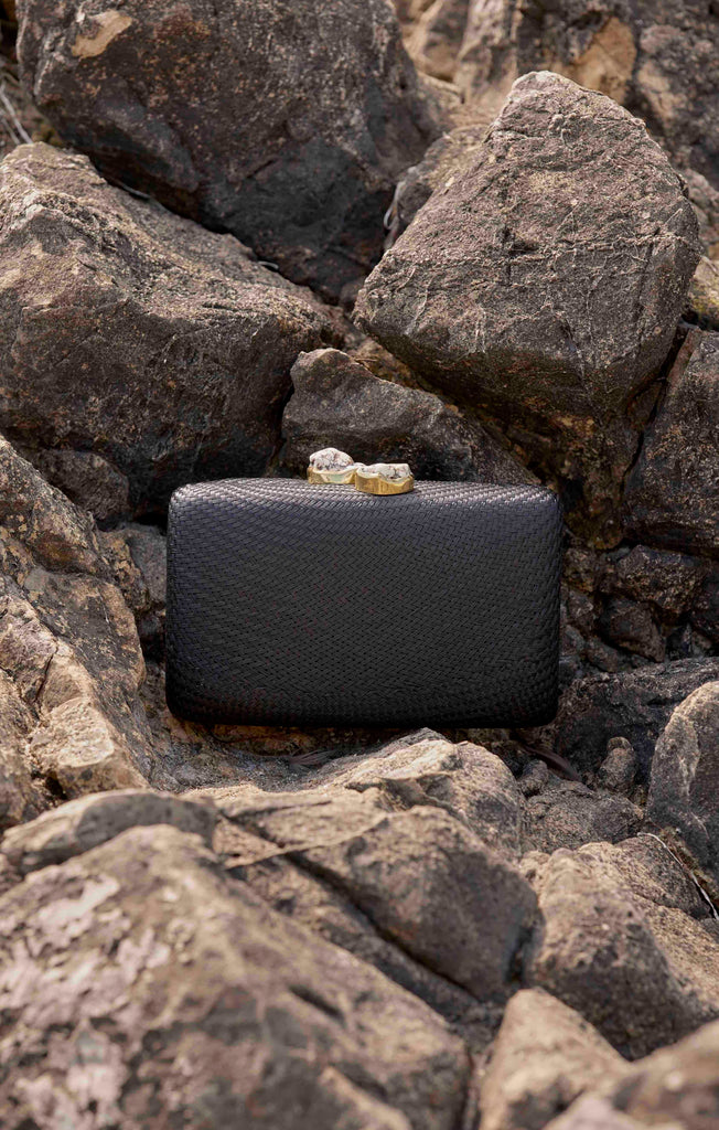 Jen Clutch with White Stone