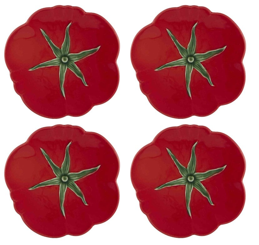 Tomato Bread & Butter Plate, Set of 4