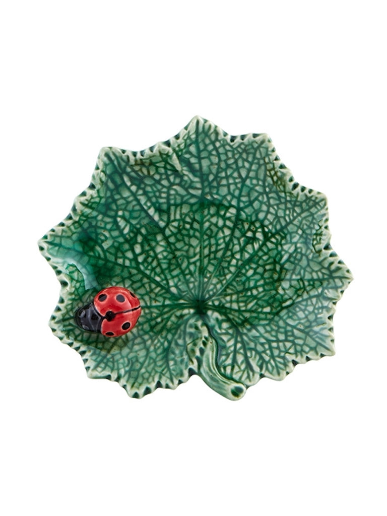 Countryside Ragwort Leaf with Ladybug