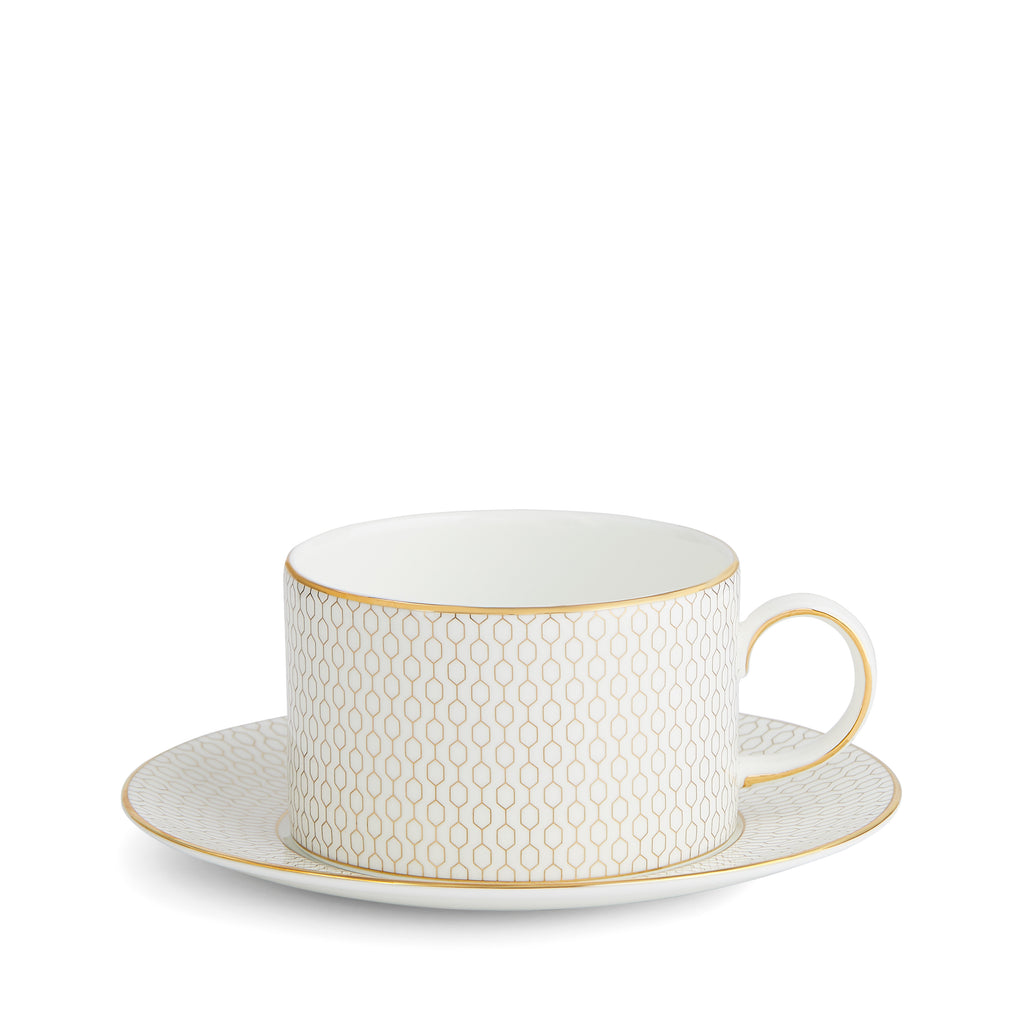 Gio Gold Teacup & Saucer Set