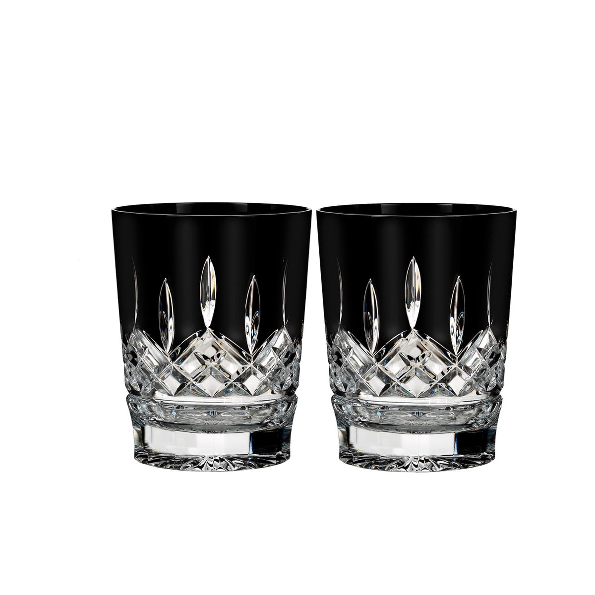 Lismore Black DOF 12 oz, Set of 2
