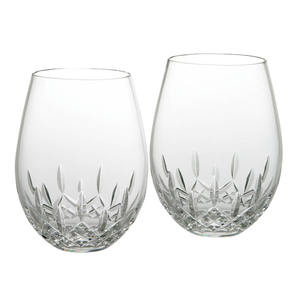 Lismore Essence Stemless Wine Deep Red 21 oz, Set of 2