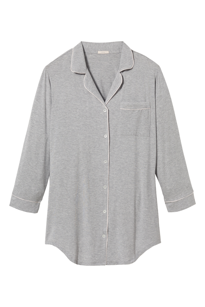 Gisele Sleepshirt in Heather Grey/Sorbet