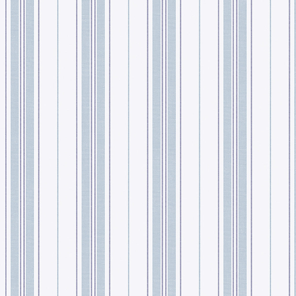 Boråstapeter Hamnskär Stripe Wallpaper in Blue