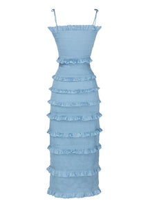 The Lily Dress in Cashmere Blue