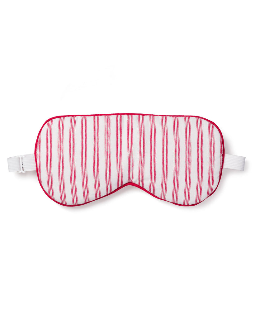 Adult Antique Red Ticking Traditional Eye Mask