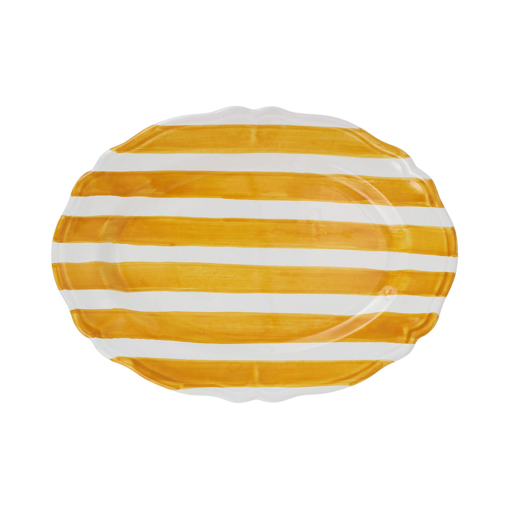 Amalfitana Stripe Oval Platter