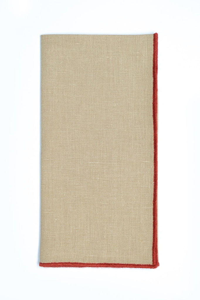 Vizon Napkin Orange Small Trim, Set of 4