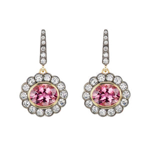 Alexandra Earrings Pink Tourmaline