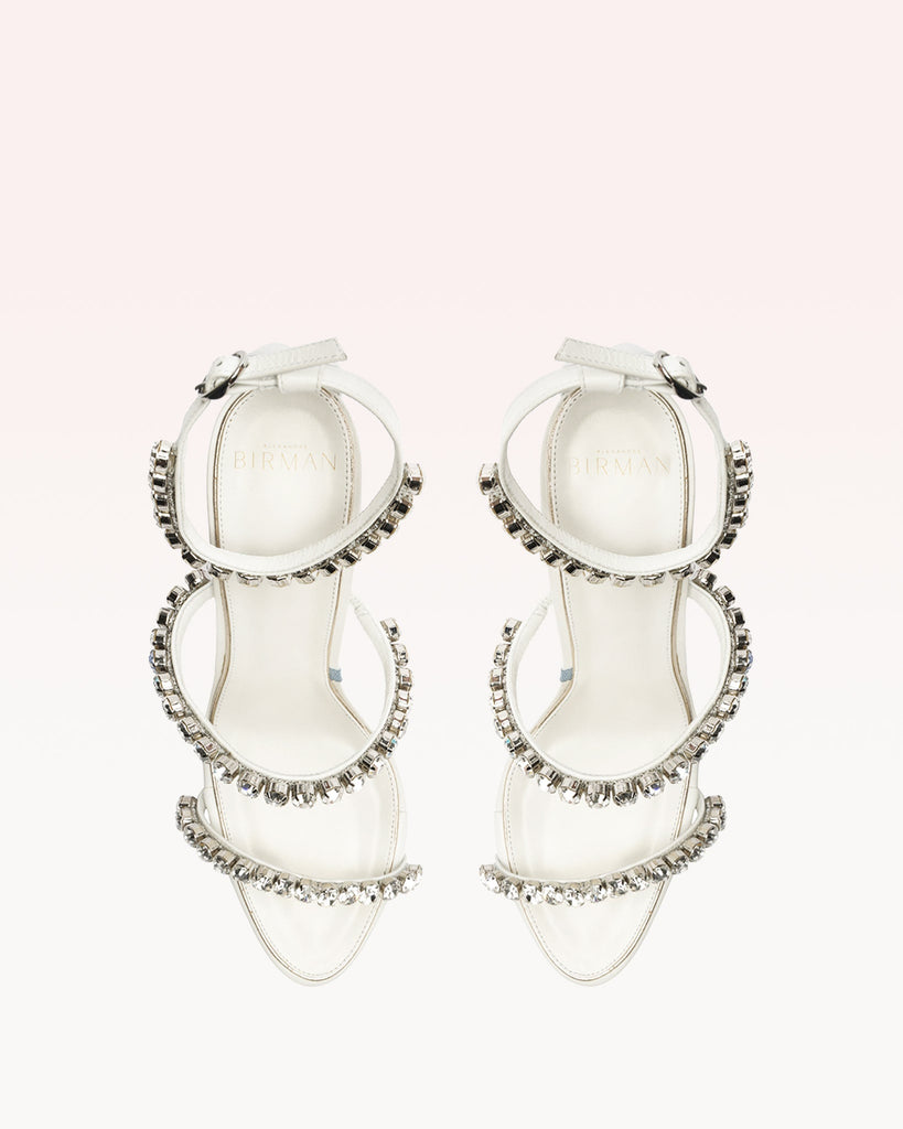 Alexa Bridal 100 in White & Crystal