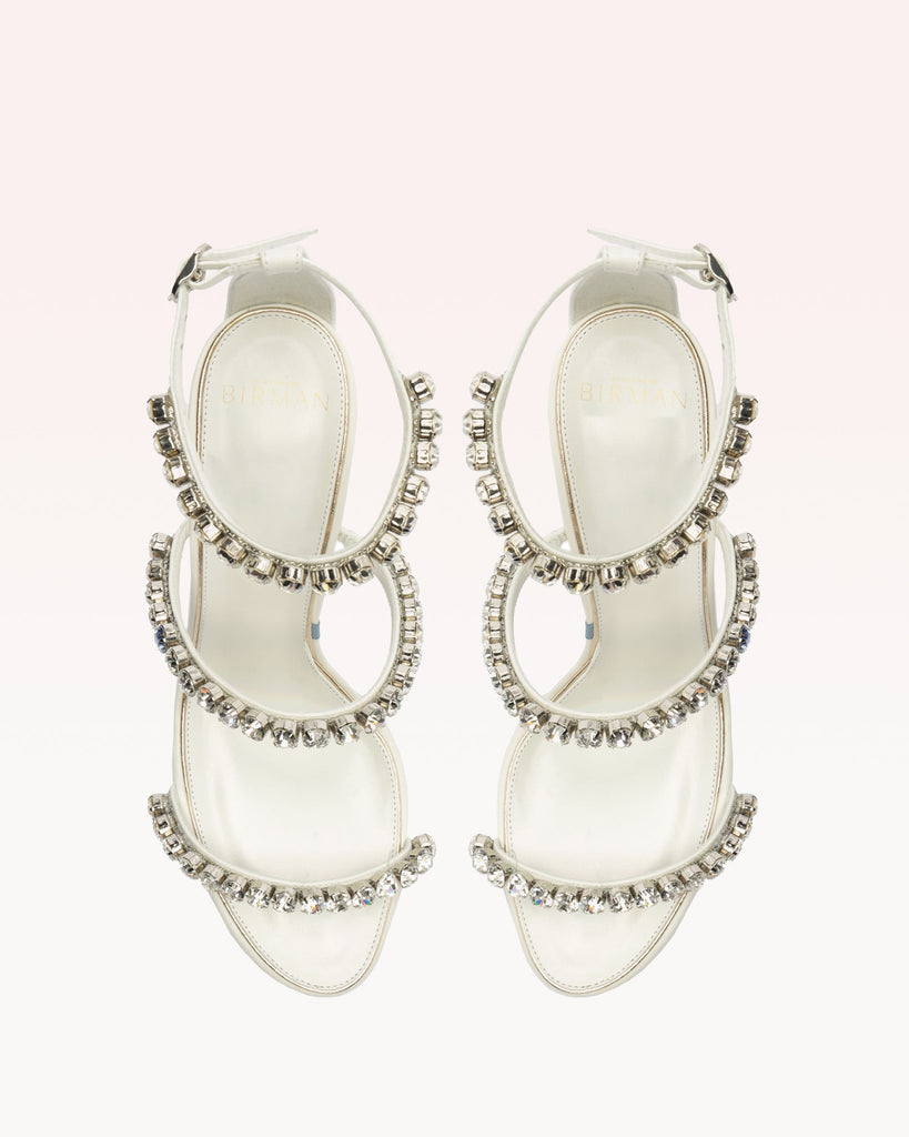 Alexa Bridal 90 in White & Crystal