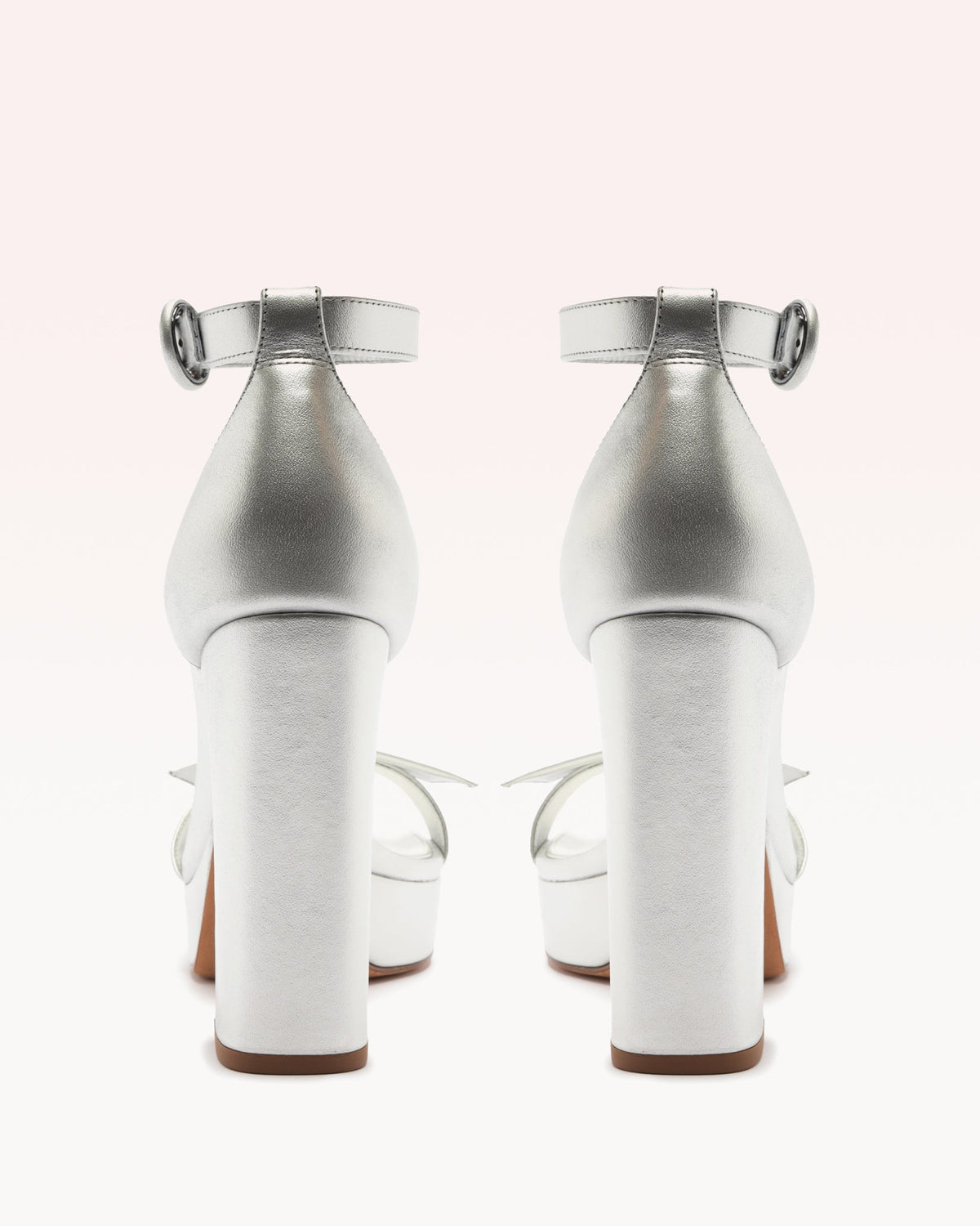 Clarita Bridal Platform 120 in Silver Pearl