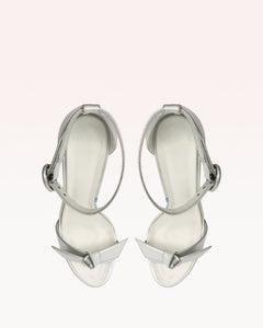 Clarita Bridal Platform 120 in Silver Pearl