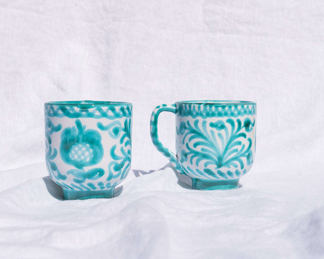 Casa Verde Mug with Hand-painted Designs