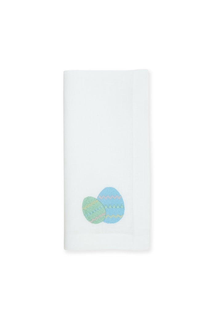 Easter Egg White Linen Napkin, Set of 4