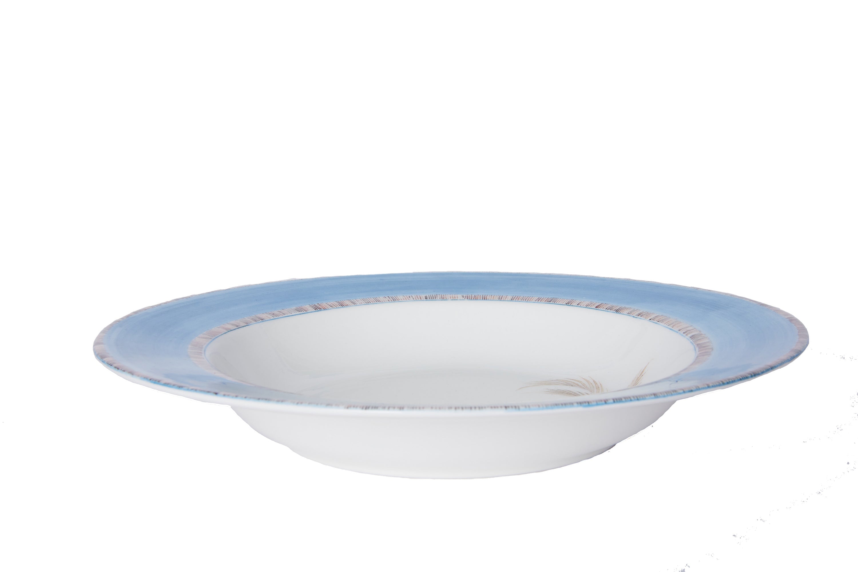 Blue Monkey Soup Plates, Set of 6