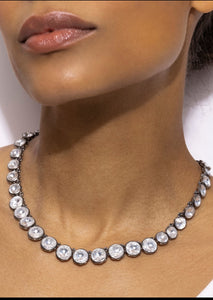 Catherine Round Rivière in White