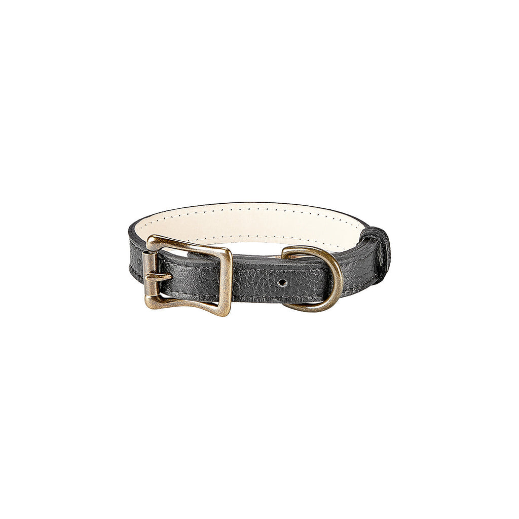 Pebble Grain Leather Dog Collar