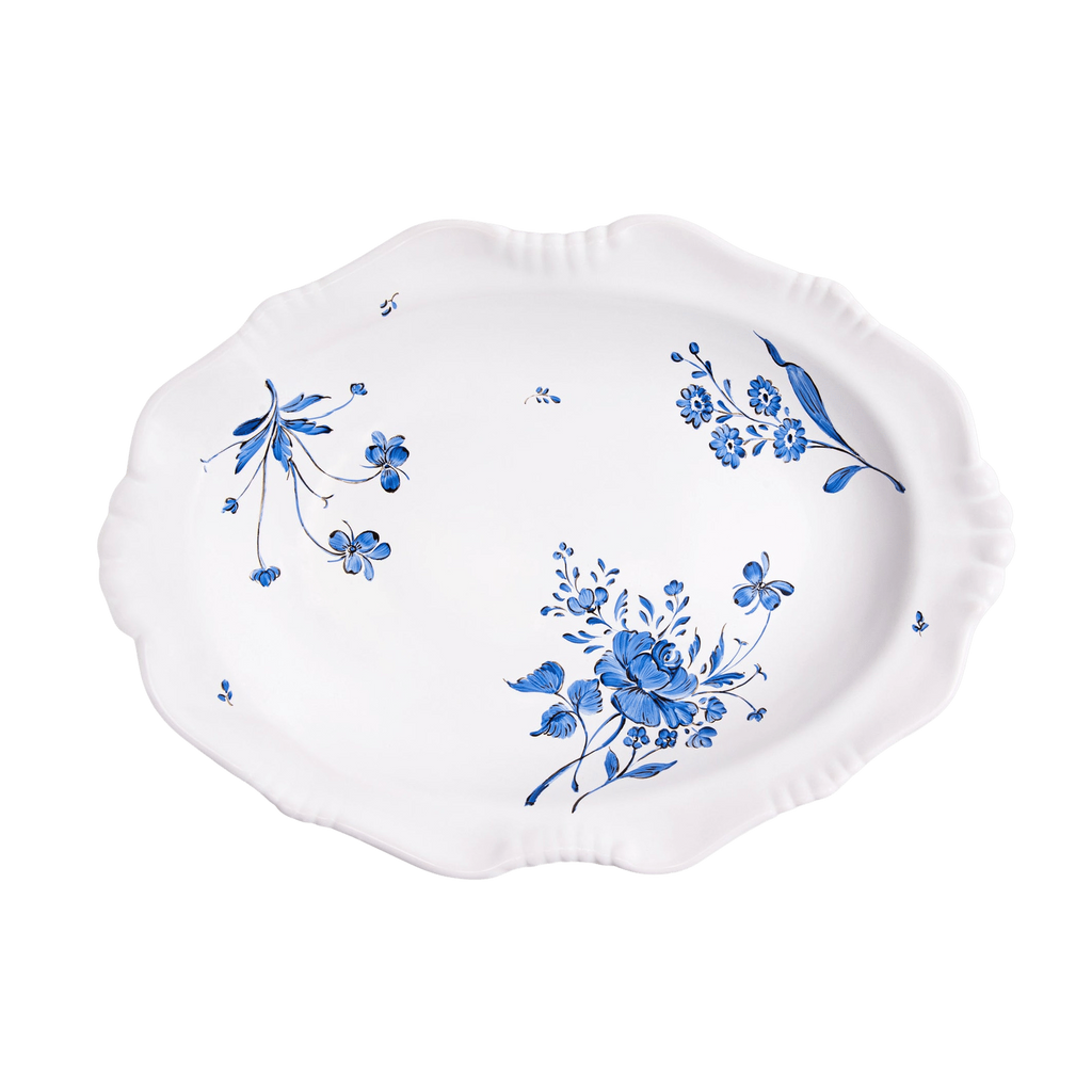 Camaieu Medium Oval Dish in Azur