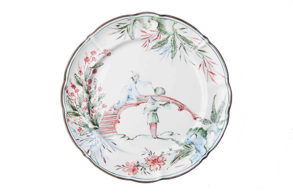 Chinoiserie Dinner Plates, Set of 12
