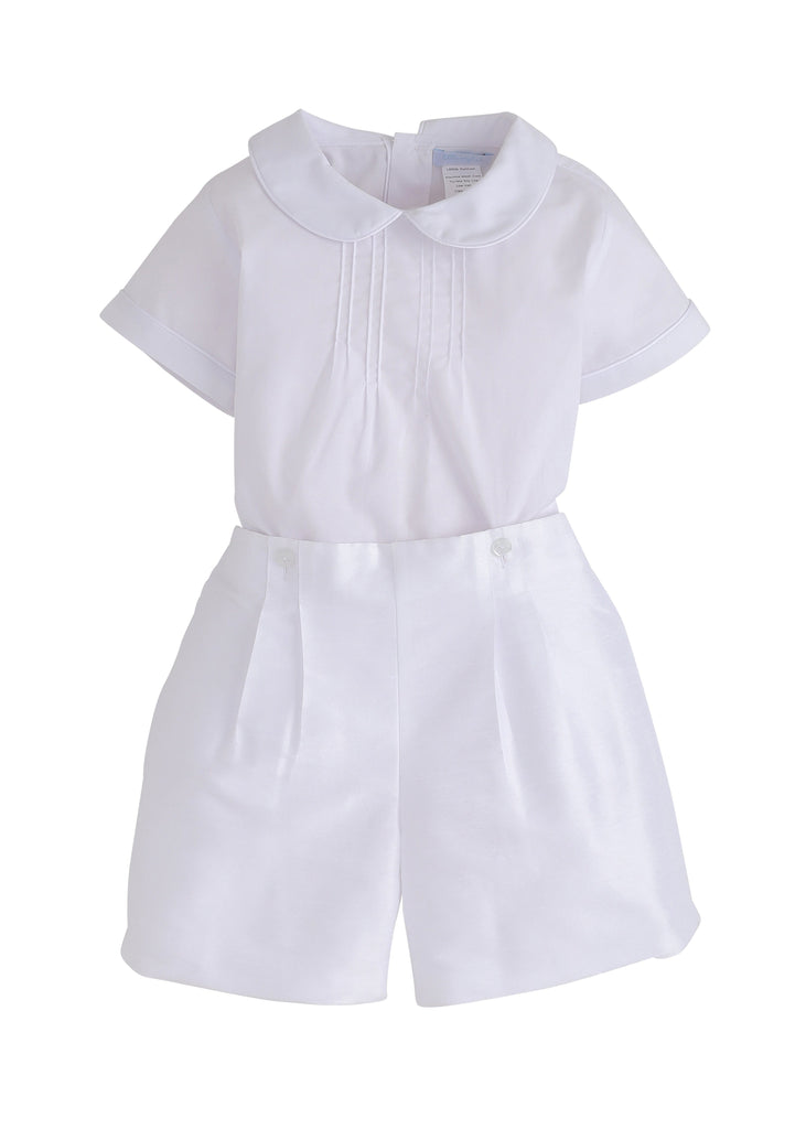 Classic Wedding Button On Short Set