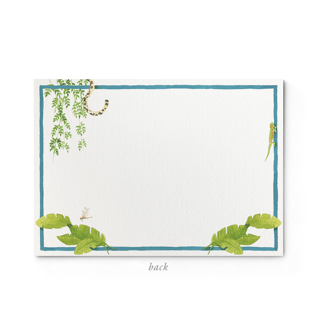 Tropical Escape Stationery Cards, Personalized Set of 50