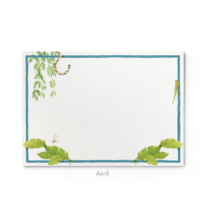 Tropical Escape Stationery Cards, Personalized Set of 50