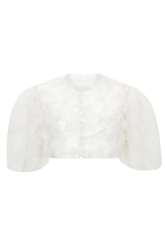 Cusani Top With Flowers