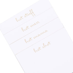 Too Hot Place Cards, Set of 24